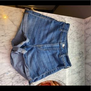 high waisted jean shorts